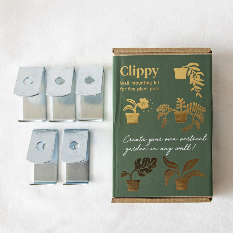 Clippy - Wandmontage Kit voor 5 bloempotten 1 Orchidee-kopen.nl