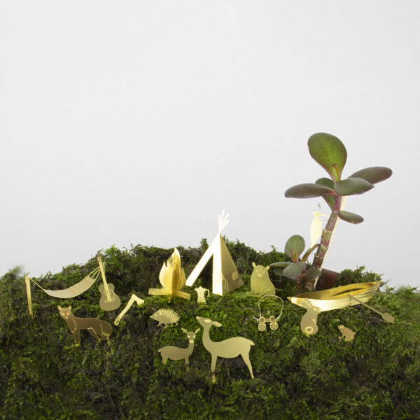 Tiny Camping - mini messing campingset voor je plant 6 Orchidee-kopen.nl